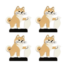 4 stuks hondenvaas koelkastmagneten koelkastmagneten-Shiba Inu