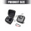 Action Camera Accessory Storage Case Splash Proof with Soft 3