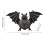 Black Bat LED Hanging Lamp for Halloween Decor 2