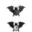 Black Bat LED Hanging Lamp for Halloween Decor 6
