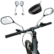Fahrrad-Rückspiegel, schwarz, 2er-Pack