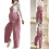 Stretchable Corduroy Pregnancy Overalls Adjustable-Black L 7