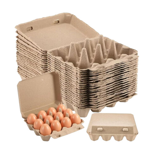 50 Pieces Paper Eggs Holders With Breathable Design 12