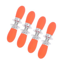 8Pieces Corn On The Cobs Holders Nonslip-Tangerine