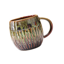 Tasse à café en céramique moderne 20oz, coffre-fort pour-Vert
