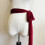 Minimalistische fluwelen tailleband Slanke elastische riem-Rood 4