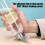Transparenter Kunststoff-Wasserbecher mit Edelstahldeckel, 500 ml 4