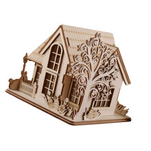 Projet artistique unique de conception de fête en bois adapté à