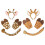 Ensemble d'accessoires de Costume de girafe-gants de cerf marron 2