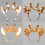 Bandeau oreilles de girafe, gants pattes de-queue de cerf marron 6