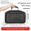 Sac de transport pour unité d'effets de guitare, avec-Noir 2