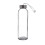 500ml Clear Glass Water Bottle with Lid 2