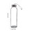 500ml Clear Glass Water Bottle with Lid 3