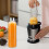 500ml Clear Glass Water Bottle with Lid 4
