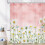 Daisy Shower Curtain Polyester 60 x 70 in with 12 Hooks 3