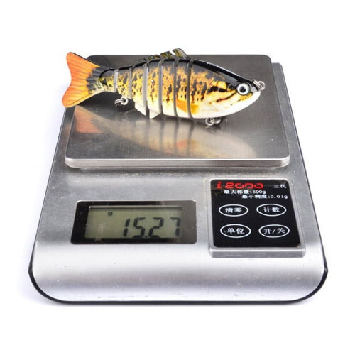 Pre-rigged soft fishing lures 15.5 g multi-segmented 2
