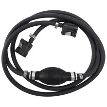 Tubo flessibile per carburante con pompetta di adescamento, 2 m, nero
