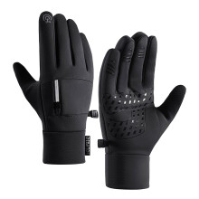 Winddichte, fleecegevoerde touchscreenhandschoenen voor heren, maat XL