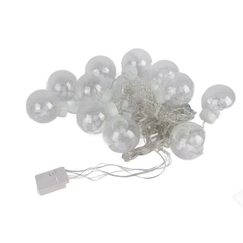 LED String Lights Curtain with12Warm White Balls