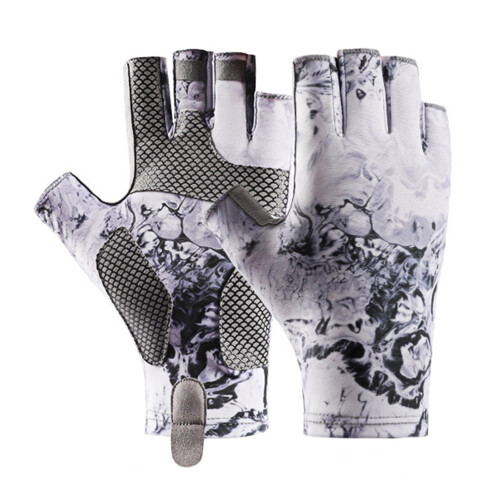 Fiskehandskar UV-resistenta fingerlösa polyester M/L/XL