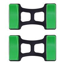 Soporte para mancuernas de ABS verde – 1 par