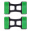 Soporte para mancuernas de ABS verde – 1 par 1