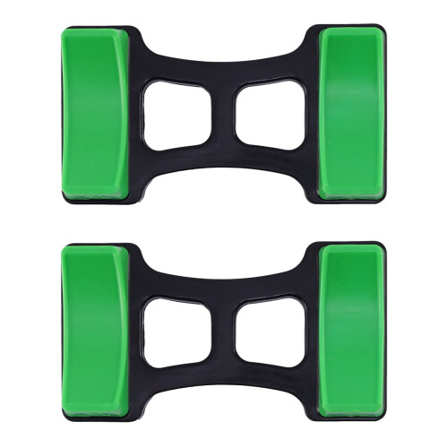 Soporte para mancuernas de ABS verde – 1 par