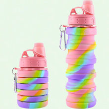 Collapsible Water Bottle - Food-Grade Silicone, 500ml