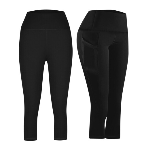 Dames Capri-legging van polyester met zakken 1