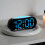 Multifunctional Bedside Clock With Soft-Black shel green 7