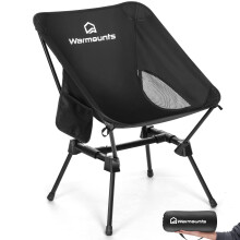 Chaise de camping ultralégère WARMOUNTS, capacité de 181 kg (400 lb).