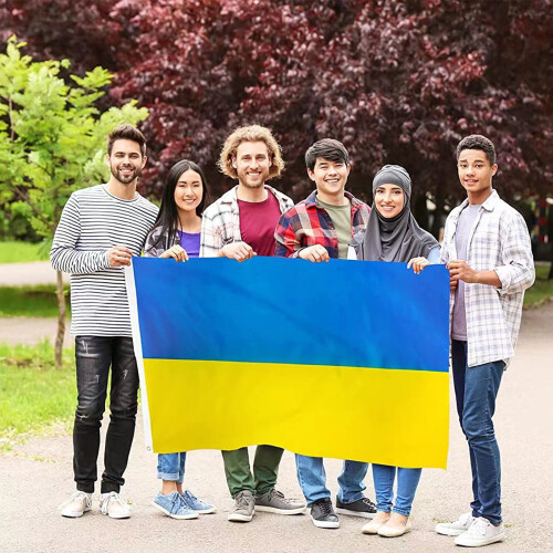 Ukraine-Flagge, 90 x 150 cm, 100D Polyester 1