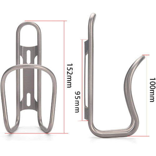 Titanium fietsbidonhouder 15,2 cm 2