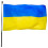 Ukraine-Flagge, 90 x 150 cm, 100D Polyester 7