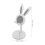 Bunny Phone Stand – Adjustable White Plastic Desk Holder 2