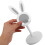 Bunny Phone Stand – Adjustable White Plastic Desk Holder 5