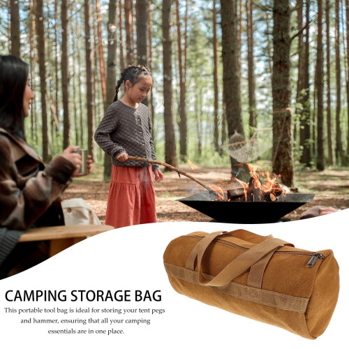 Canvas Tent Peg Storage Bag – 35 x 16 x 15 cm 2