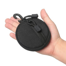 Mini pochette amovible avec fermeture à crochet, sac de-Noir