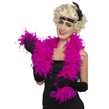 (One Size, Fuchsia) Smiffys Feather Costume Boa