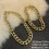 Collier en chaîne dorée pour chien, accessoire pour animaux de-S 4