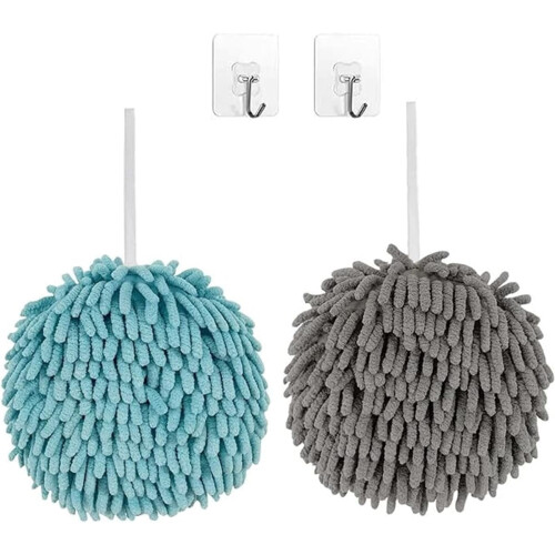 Σετ 2 πετσέτες χειρός Chenille 17x17cm