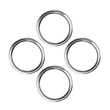 316 rozsdamentes acél kerek hegesztett O-gyűrű 4mm x 38mm (4 db)
