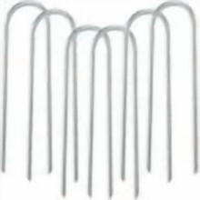 Stevige U-vormige trampolineharingen van gegalvaniseerd staal, 15 cm