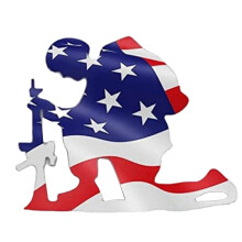 Kneeling Soldier Acrylic Garden Ornament