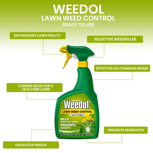 Weedol Weedol Lawn Weed Control Ready to Use Non Clopyralid 1L 1