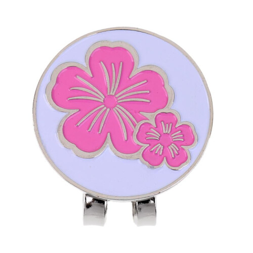 2-teiliger Golfhutclip mit Blumenmuster 1