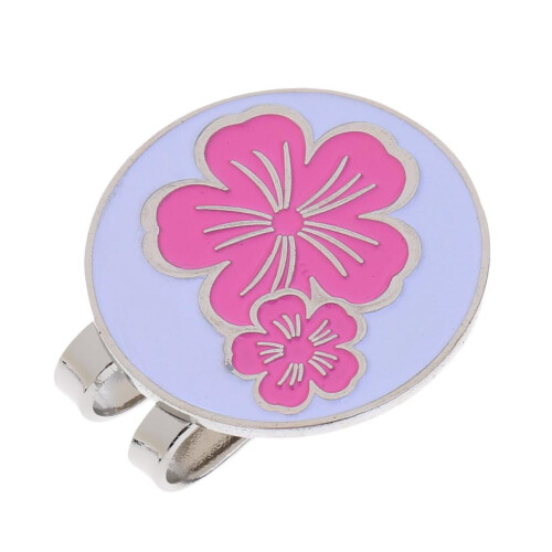 2-teiliger Golfhutclip mit Blumenmuster 2