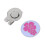 2-teiliger Golfhutclip mit Blumenmuster 5