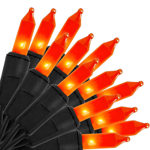 Halloween svarta trådlampor 100-pack 9,5 m