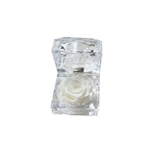 Heart-Shaped Acrylic Ring Box - Red, 1 pc